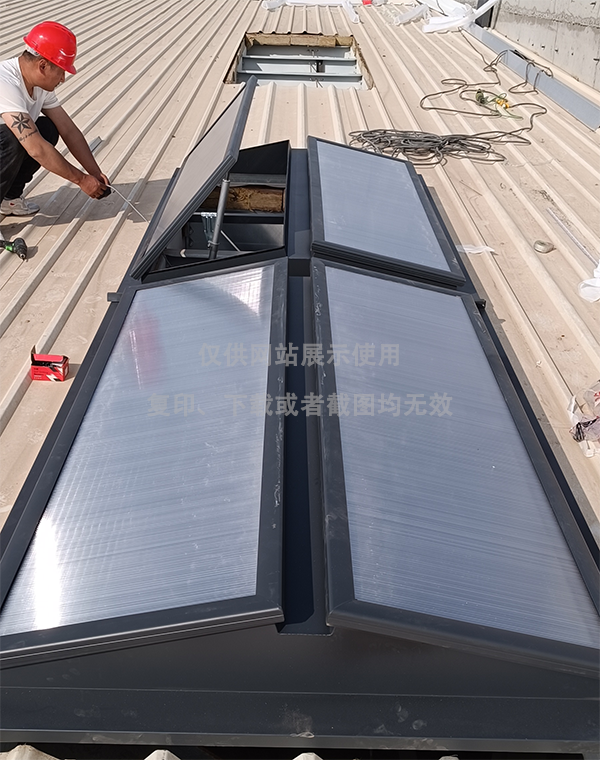 兰州王老吉生产车间墨玉排烟天窗